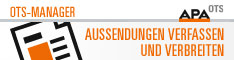 Link auf den OTS Manager - OTS-Meldungen verfassen und verbreiten